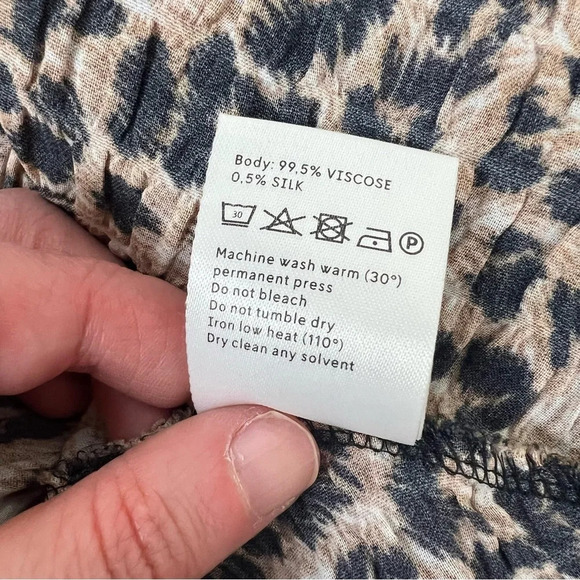 NANUSHKA Zarina Leopard Print Midi Skirt Size M - Picture 7 of 7